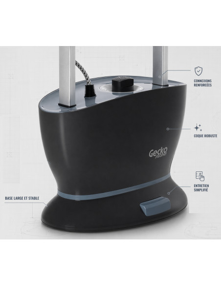 Défroisseur  Vapeur 4 bars Gecko-Steamer® G600 | 2400W