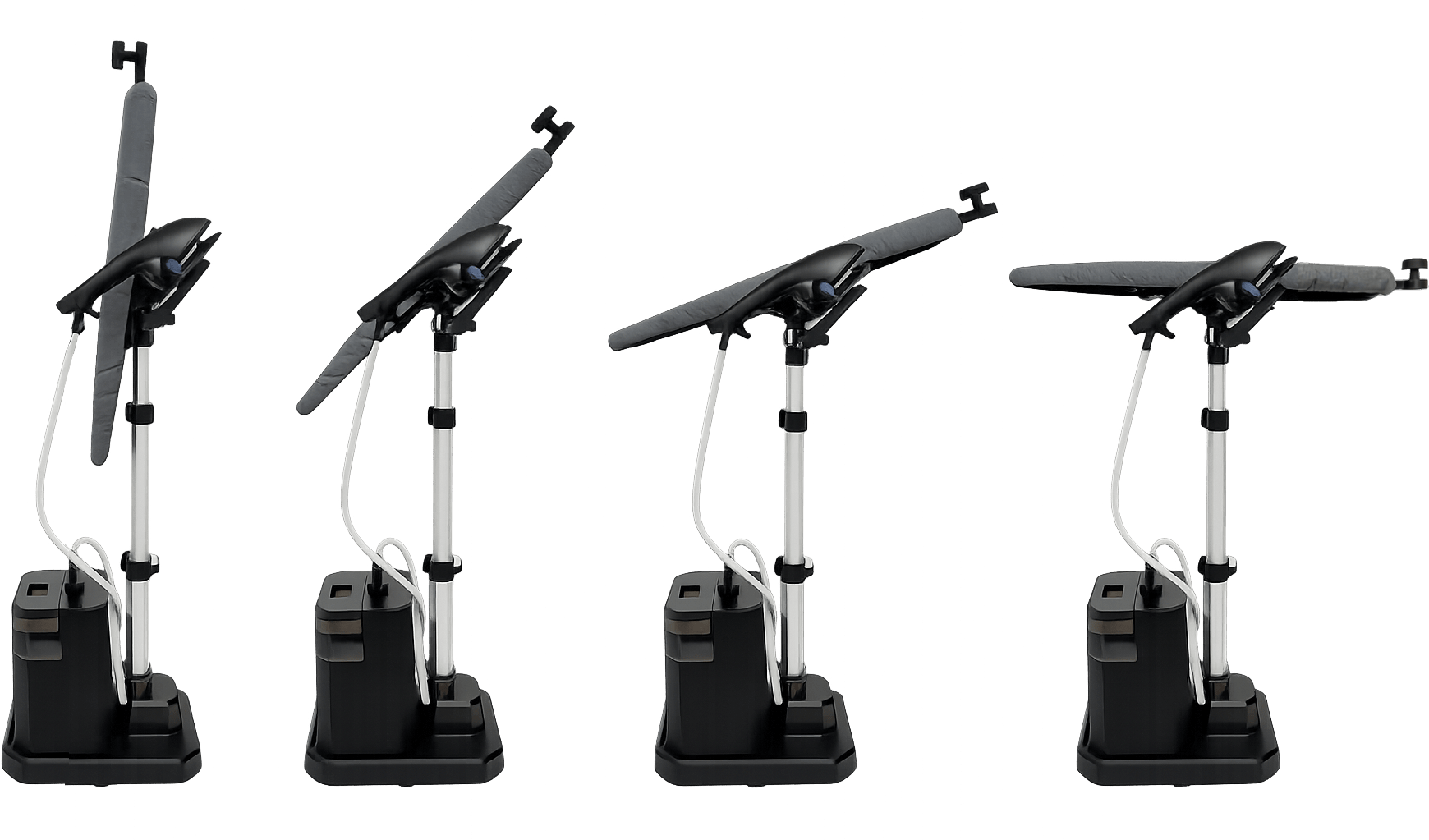 Différentes positions de la table multi-positions du MP900
